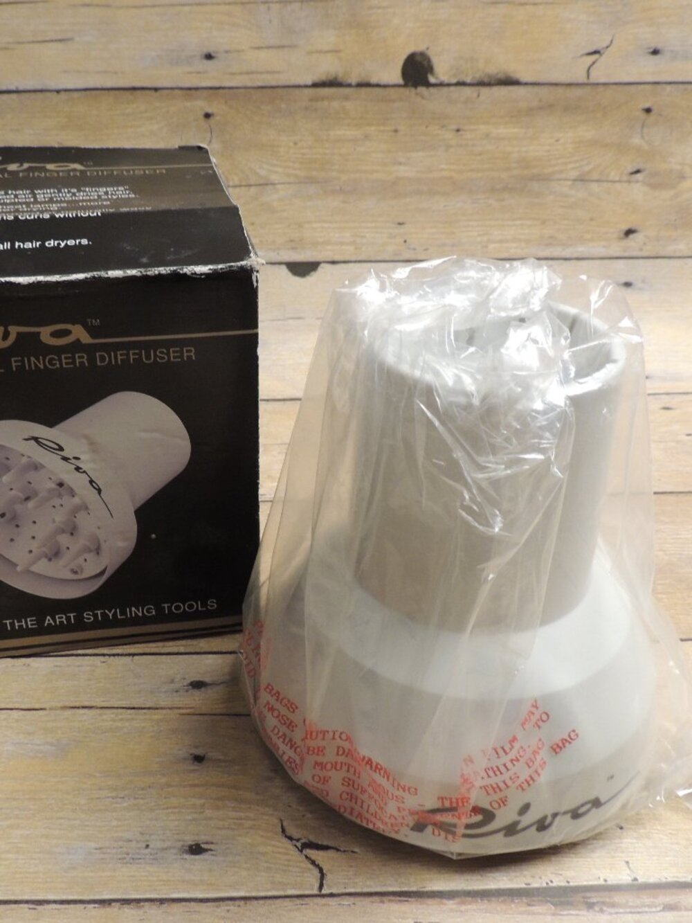 Vintage Riva Professional Finger Diffuser Universal Hair Dryer Attachment NIB